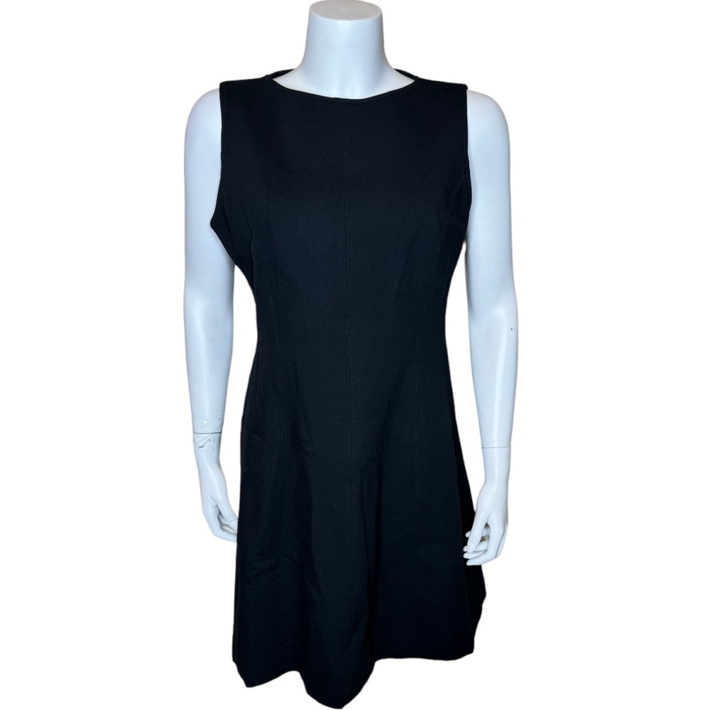 Spanx The Perfect Fit & Flare Dress L Ponte Sleeveless Black 20381R